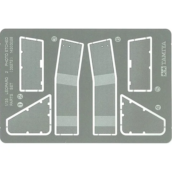 Tamiya Leopard 2 A5/A6 PE Parts Set - 1:35 skala