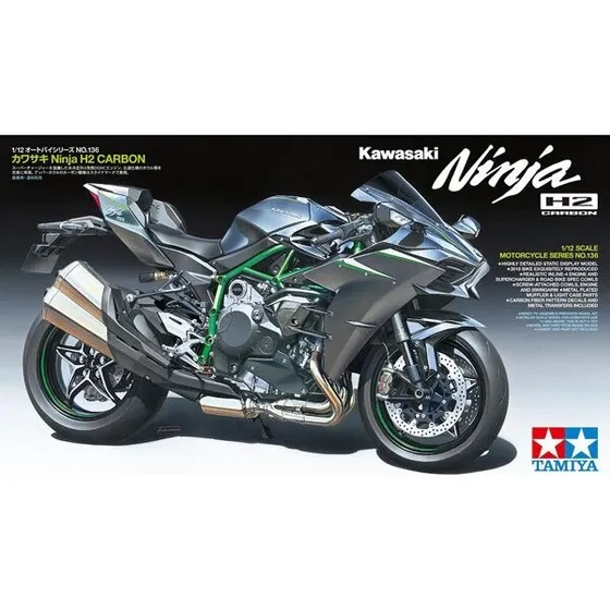 Tamiya Kawasaki Ninja H2 Carbon Byggesæt 1:12 - 14136