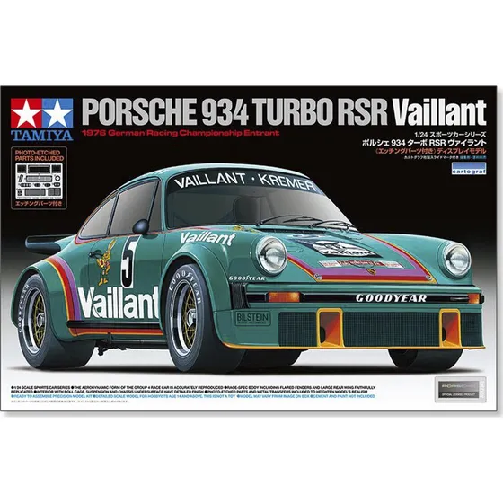 Tamiya 24334 Porsche 934 Turbo RSR Vaillant - 1:24 Byggesæt
