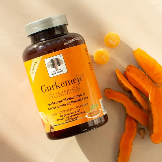 New Nordic Gurkemeje Gummies - 60 stk. (Veganske)