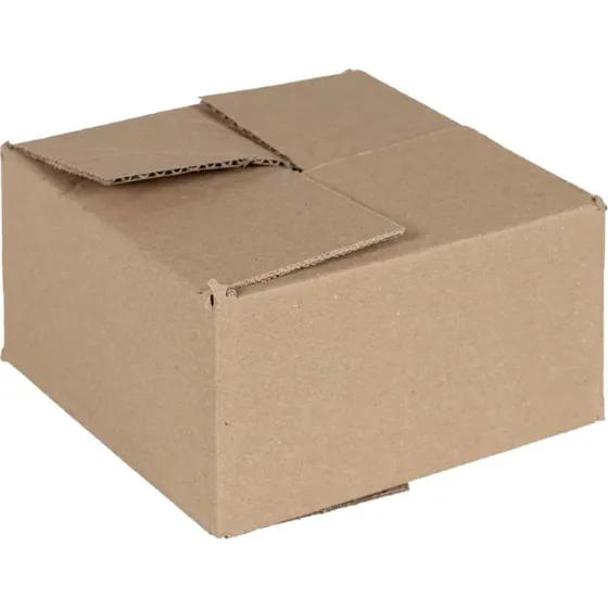 Foldbar opbevaringskasse 15x15x8 cm naturpap 50 stk