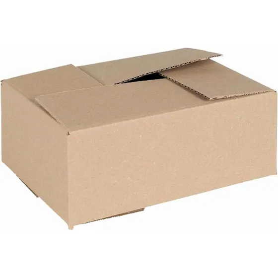 Foldbar opbevaringskasse 25 x 17,5 x 10 cm, natur – 50 stk