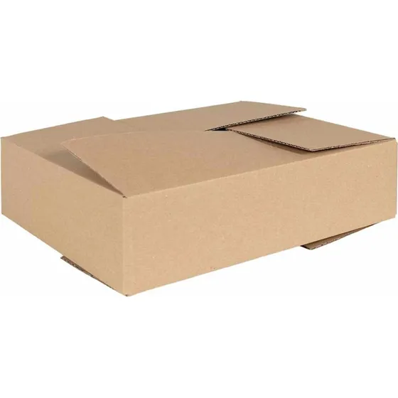 Foldbar opbevaringskasse 40x30x10 cm naturpap (50 stk)