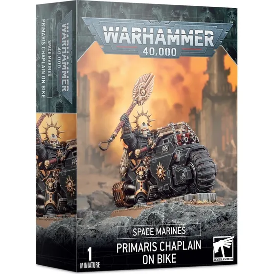 Games Workshop Space Marines: Primaris Chaplain on Bike
