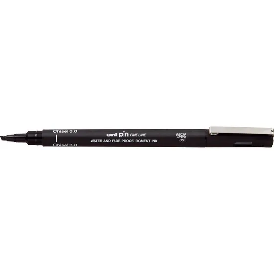 Uni Pin Kalligrafi Drawingpen Sort 3,0 mm