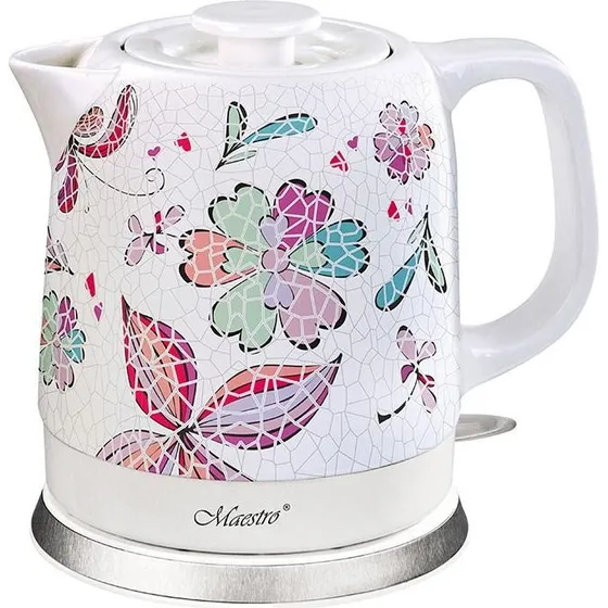 Maestro Keramisk Elkedel MR-068-FLOWERS 1,5L 1500W