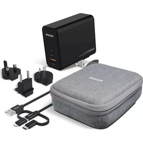 Philips Rejseoplader & Powerbank 5000mAh - QC 3.0 & PD
