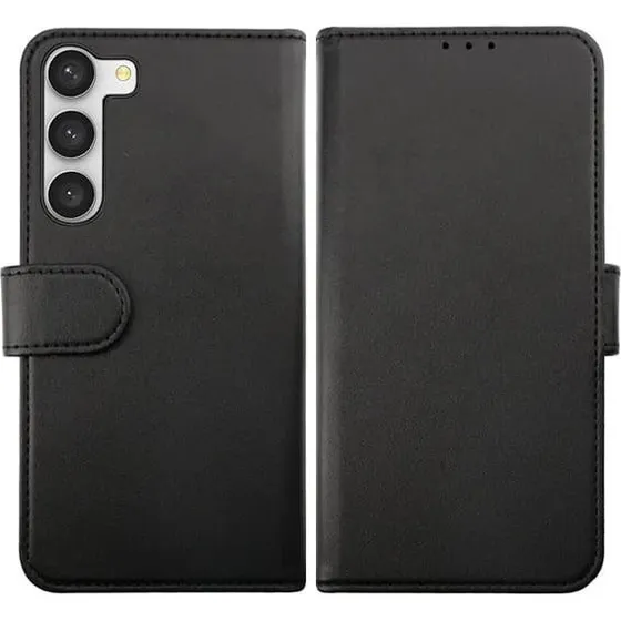Samsung Galaxy S23 Rvelon Magnetisk Plånboksfodral - Sort