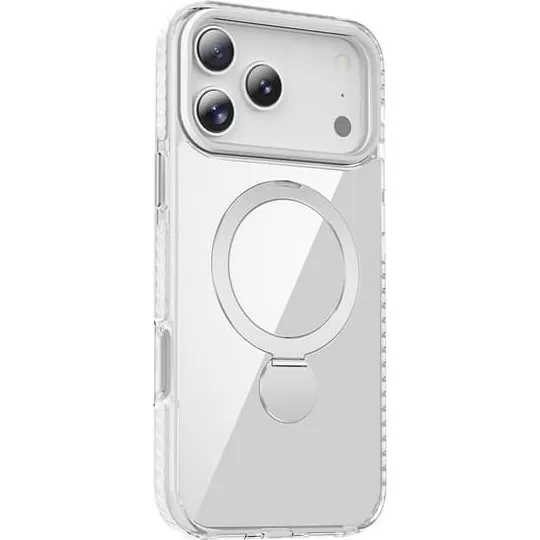 MagSafe Skal til iPhone 17 Pro Max - Transparent med ringstativ