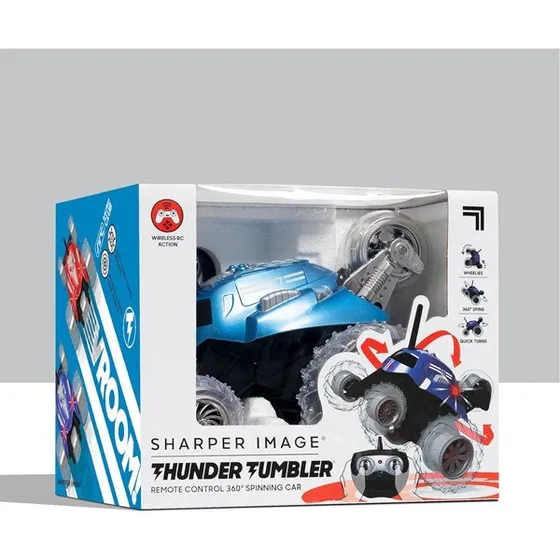 Sharper Image RC Monster Spinning Car - Metallic Blue