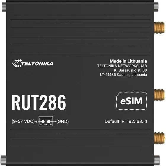 Teltonika RUT286 Industriel 4G/LTE-router med eSIM
