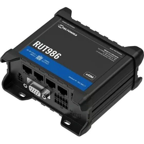 Teltonika RUT986 Trådløs 4G/LTE Router med 3-port Switch og eSIM