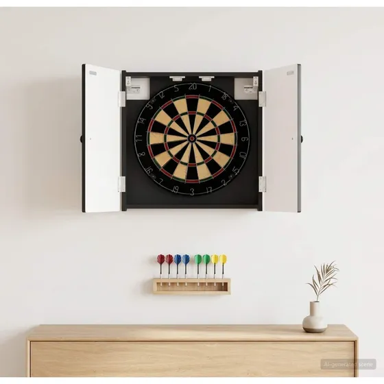 vidaXL Dartskab BREDA Sort, 52,5 x 53,5 cm i træ