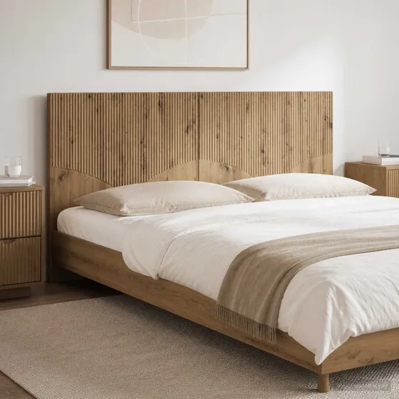 vidaXL HOORN Væghængt hovedgærde - Artisan-eg - 180x50 cm