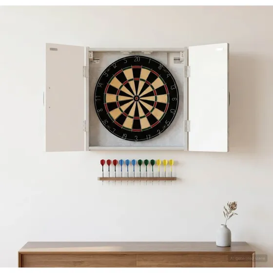 vidaXL Dartskab HAARLEM Betongrå 52,5 x 10,5 x 53,5 cm