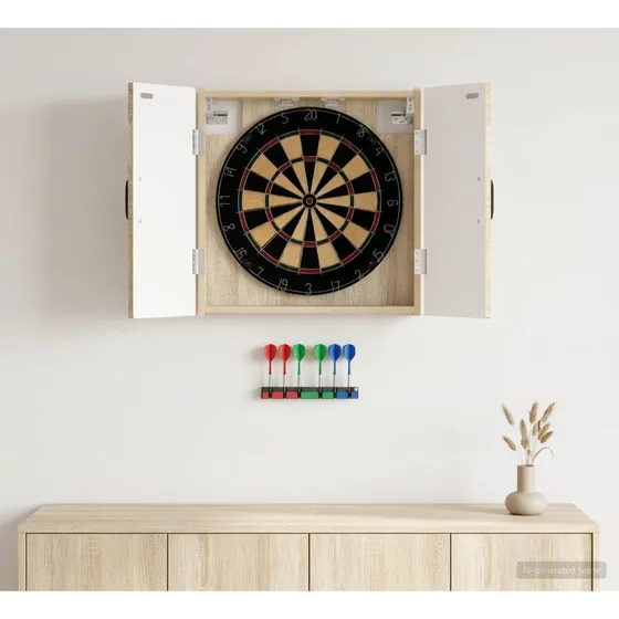 vidaXL Dartskab HAARLEM Sonoma-eg 52,5 x 53,5 cm