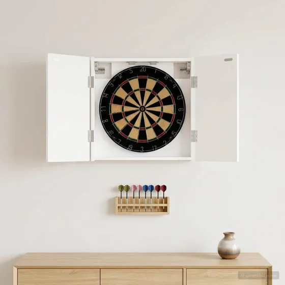 vidaXL Dartskab ARNHEM Hvid 52,5 x 53,5 cm