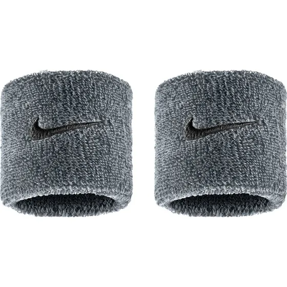 Nike Swoosh Classic Wristbands 2-Pack Grey/Black