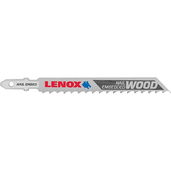 Lenox B406T3 T111C Stiksavsklinge til træ med søm, 3 stk.