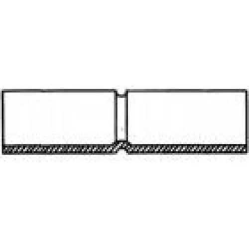 Muffe lang 16mm (5/8") varmgalvaniseret