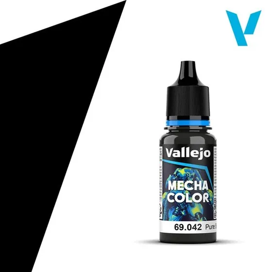 Vallejo Mecha Airbrush Color: Pure Black - 18ml