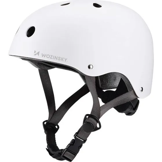 Wozinsky BMX/Løbehjulshjelm HT-38B - Hvid, 48-52 cm