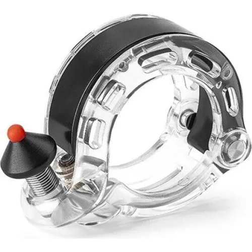 Rockbros Q-formet cykelklokke - Transparent (100 dB)