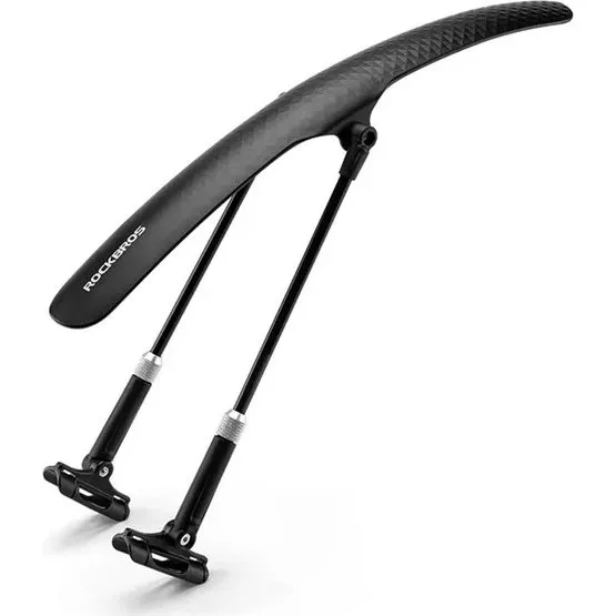 Rockbros 28210007001 universel justerbar cykelskærm - sort