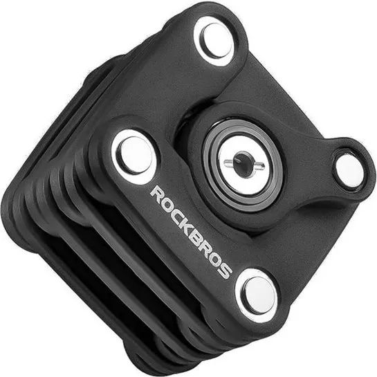 Rockbros WD795 foldbar cykellås - Sort