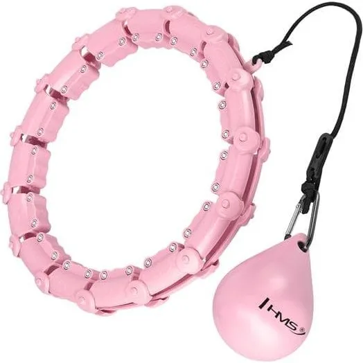 HHW02 Hulahopring Lys Pink med HMS-vægt og beskyttelsesbræt