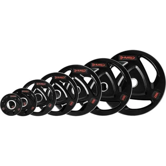 HMS TOX Black Olympic Gummivægtskiver 10 kg