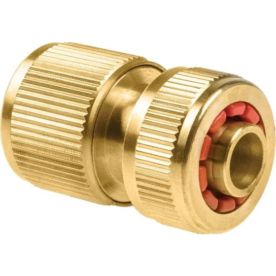 Cellfast Messing Quick Release Slangekobling m. stop - 1/2"