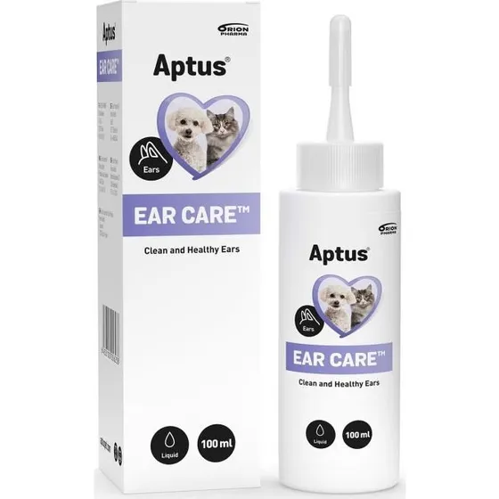 Aptus ørepleje 100 ml - Mild ørerens til hund og kat