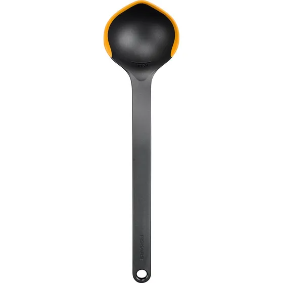 Fiskars Functional Form suppeske, 29,5 cm, sort/orange