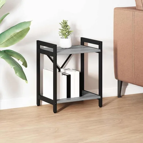 vidaXL Bogreol Grå Sonoma-eg 40x30x50 cm