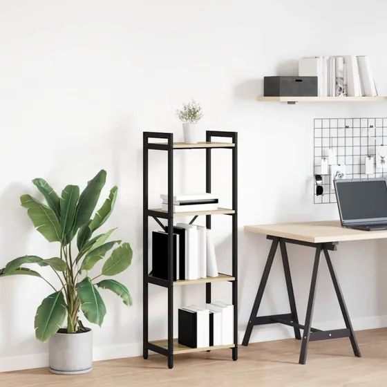 Bogreol Sonoma eg 40x30x85 cm – Konstrueret træ