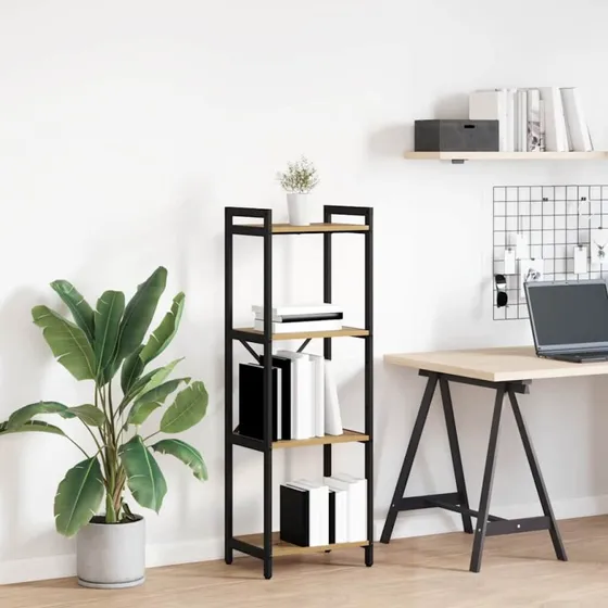 Artisan bogreol i egetræ 40x30x85 cm