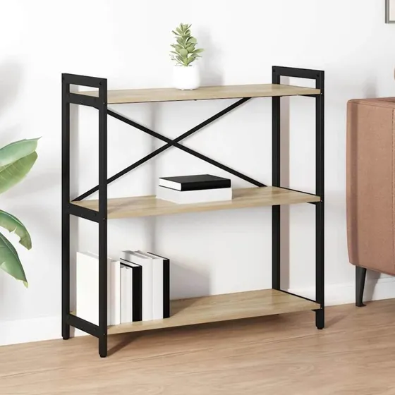 Bogreol Sonoma eg 80×30×85 cm (konstrueret træ)