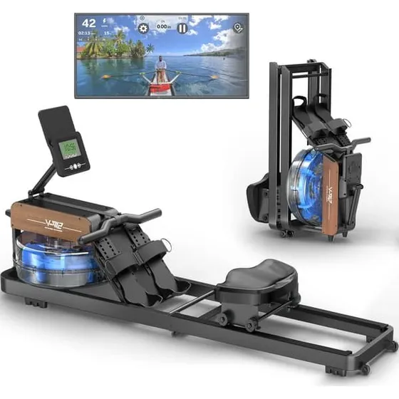 V-W2 Romaskine med vandmodstand, Bluetooth & Tablet-holder - Sort
