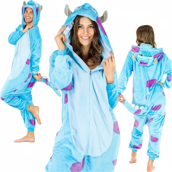 Sulley Monsters Inc. Kigurumi Onesie-kostume - XL