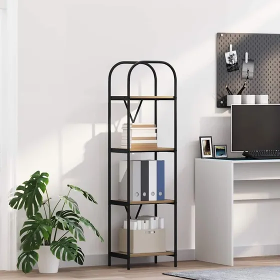 Artisan bogreol i egetræ 40x30x146 cm