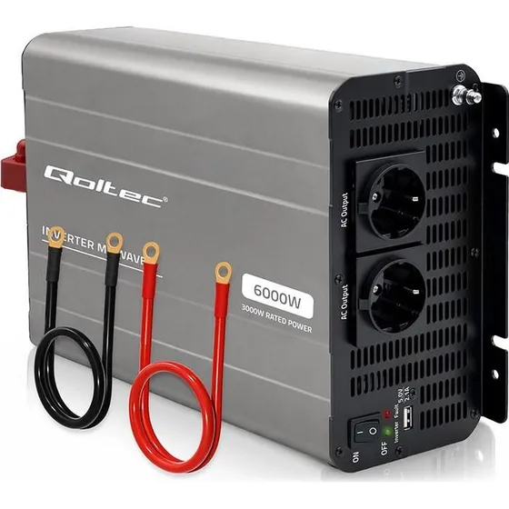 Qoltec MS Wave Spændingsomformer 12V til 230V 3000/6000W