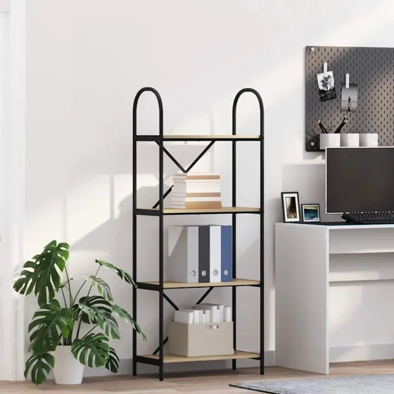 Bogreol Sonoma eg 60x30x146 cm – Moderne reol