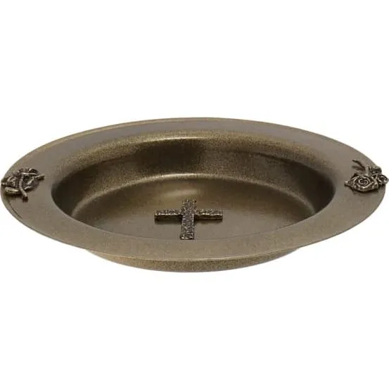 Vievandsskål - Rund, Brun, 12 cm