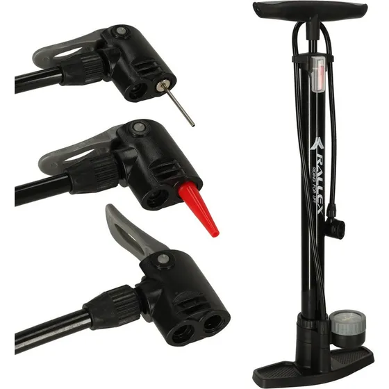 Stationær cykelfodpumpe med manometer – maks. 11 bar