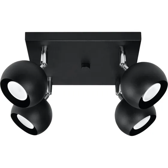 OCULARE 4 Loftlampe - Sort - Moderne Kugleformet Spot