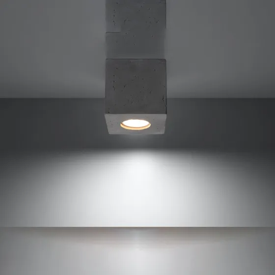QUAD Loftlampe - Grå - Industriel Downlight
