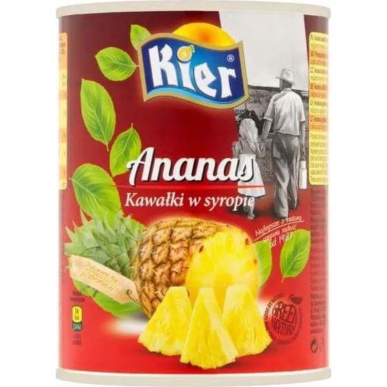 Kier Ananasstykker i sirup 565 g