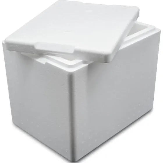 Termobox Styrofoam termoboks med låg, 20L, 395x295x320mm
