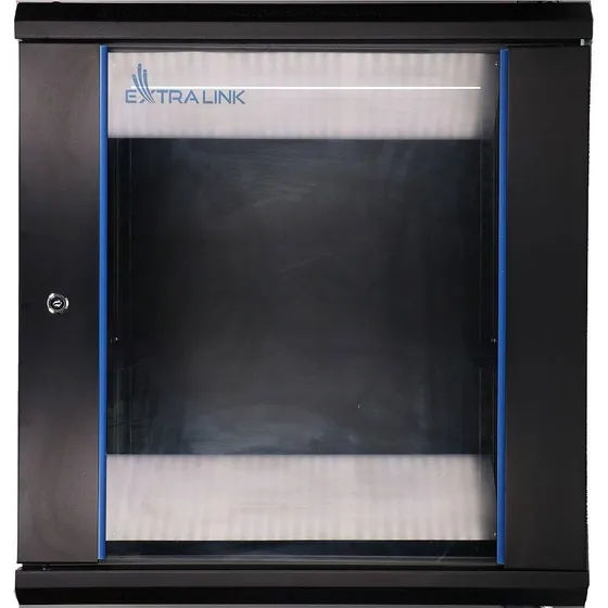 Extralink Vægmonteret Rackskab 12U 600x450 mm - Sort